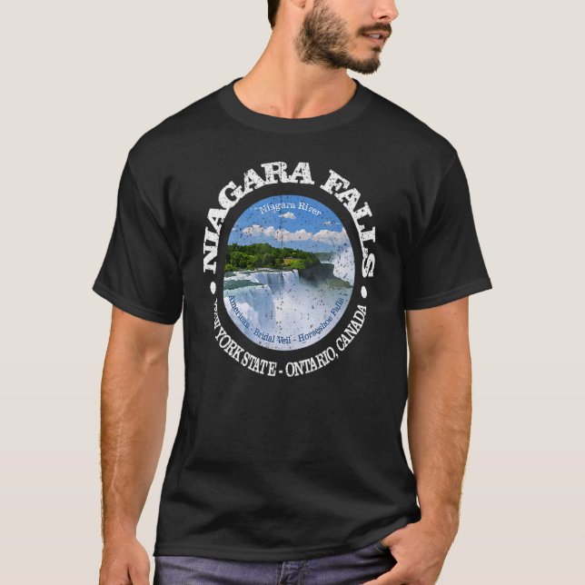 Vintage Niagara Falls Rd T Shirt (Framsida)