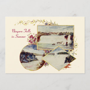 Vintage Niagara Falls Sommarpartiets inbjudan
