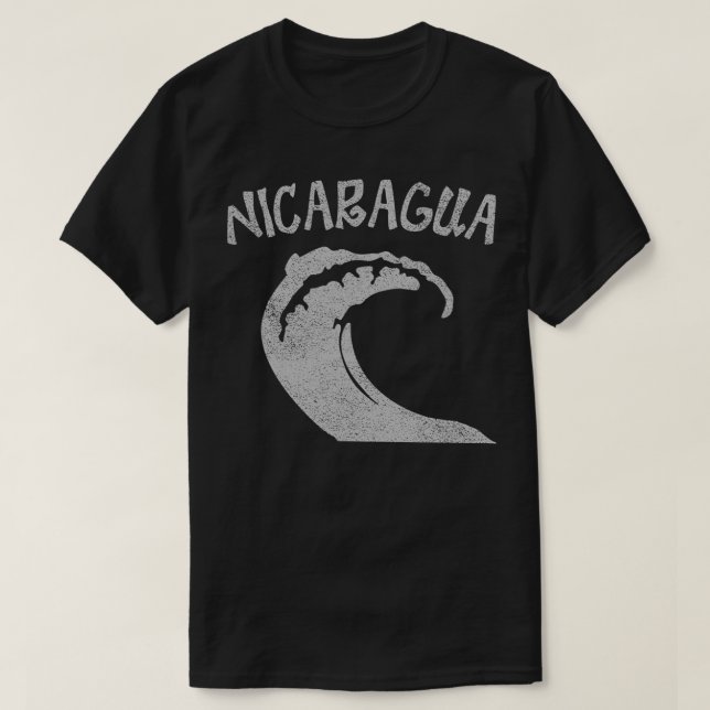 Vintage Nicaragua Surfa T Shirt (Design framsida)