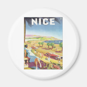 Vintage Nice Frankrike Magnet