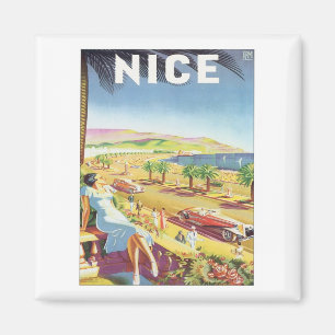 Vintage Nice Frankrike Magnet