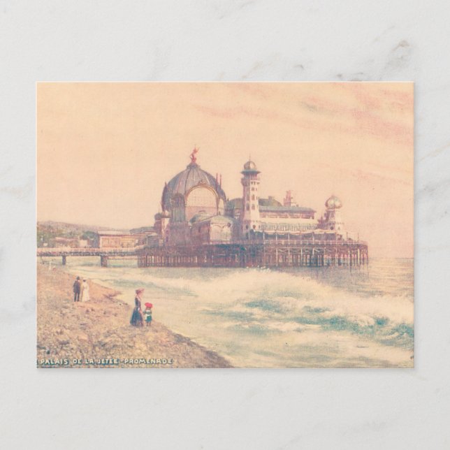 Vintage Nice Frankrike Vykort (Framsida)