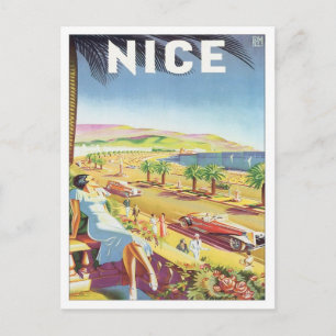 Vintage Nice Frankrike Vykort