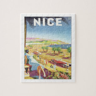 Vintage Nice Frankrike-vykort Pussel