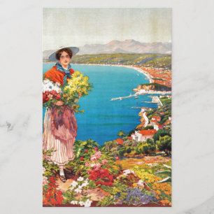 Vintage Nice Reine Cote D'Azur Brevpapper
