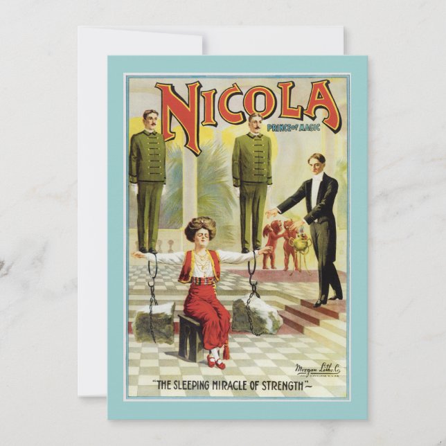Vintage Nicola Magician Poster (Framsida)