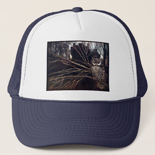 Vintage Night Uggla Rackham Truckerkeps (Framsida)