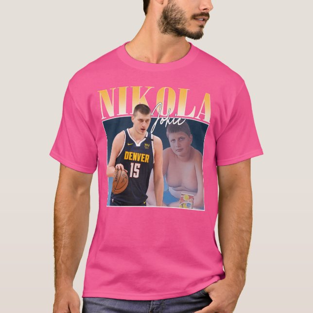 Vintage Nikola Jokic Retro T Shirt (Framsida)