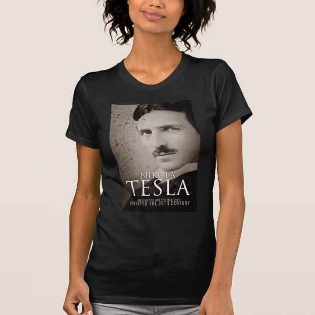 Vintage Nikola Tesla-foto Tee (Framsida)