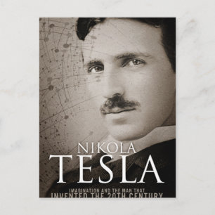 Vintage Nikola Tesla-foto Vykort