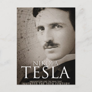 Vintage Nikola Tesla-foto Vykort