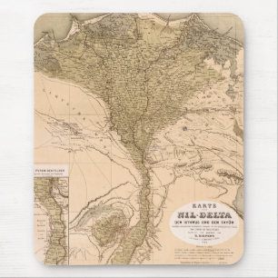 Vintage Nile River Delta 1859 Musmatta