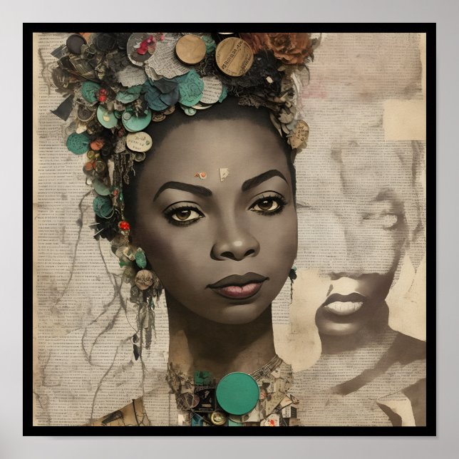 vintage nina collage deco 4 poster (Framsidan)