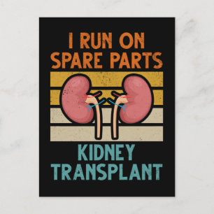 Vintage njurtransplantat reservdelar vykort