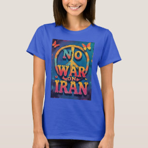 Vintage No war Iran Peace Retro Anti-Krig T Shirt
