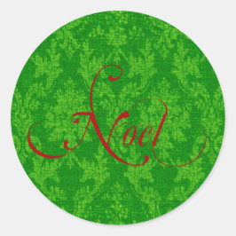 Vintage Noel-jul Runt Klistermärke