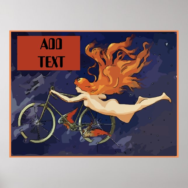 Vintage NOLA Bikes Angel Poster (Framsidan)