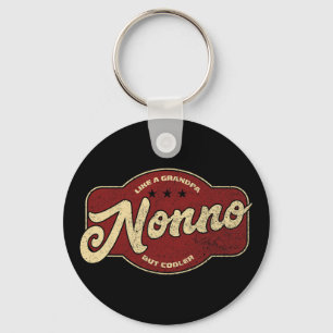 Vintage Nonno som en farfar men coolare - italiens Nyckelring