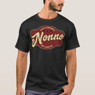 Vintage Nonno som en morfar men Cooler Italienska T Shirt