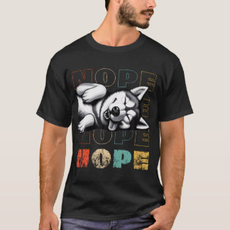 Vintage Nope Inte Idag Rolig Lat Siberian Husky T Shirt