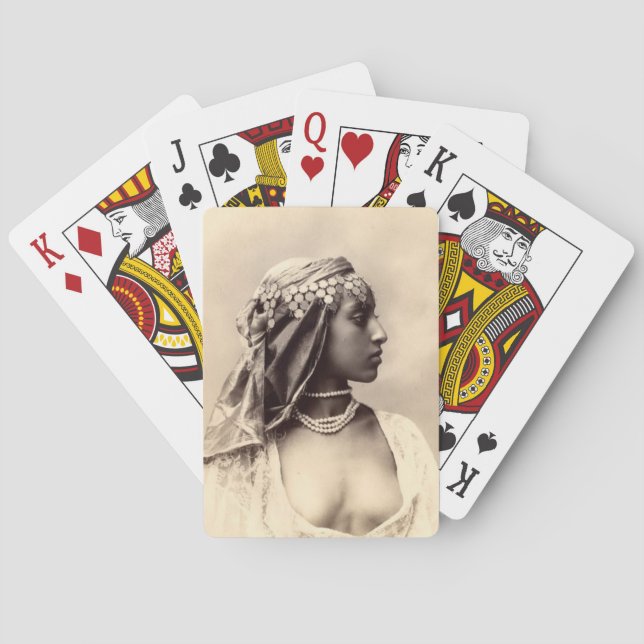 Vintage Nordafrika Casinokort (Baksidan)