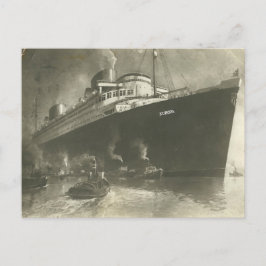 Vintage Norddeutsche Lloyd D. Europa Cargo frakt Vykort