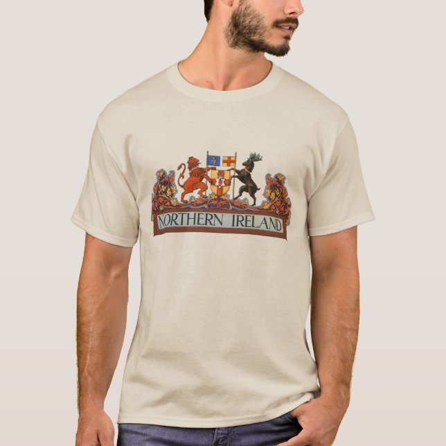 Vintage Nordirland Jackar av Arm T Shirt (Framsida)
