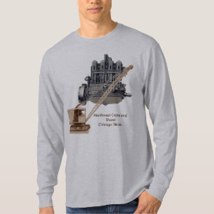 Vintage Nordväst Crane- och Shovel Heavy Equipment T-shirt