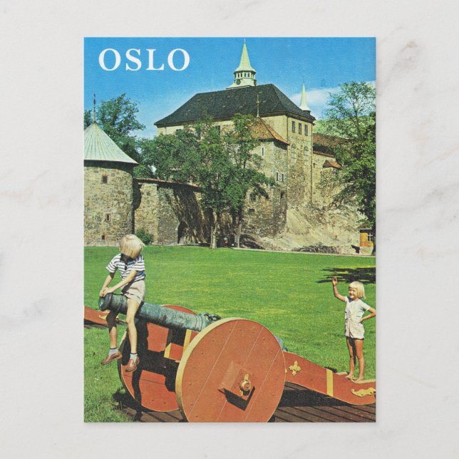 Vintage Norge, Oslo, Fortifications Vykort (Framsida)