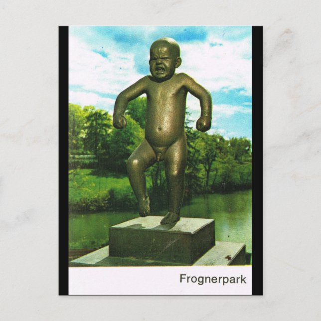 Vintage Norge, Oslo, skulpturpark Vykort (Framsida)