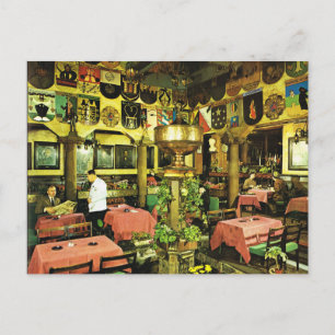 Vintage Norge, Oslo, traditionell restaurang Vykort