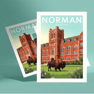 Vintage Norman Oklahoma Vykort