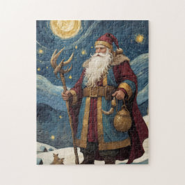 Vintage Norse Santa Puzzle - Jigszawa vid jul Pussel