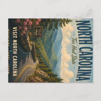 Vintage North Carolina Blue Ridge Parkway Resa P Helg Vykort