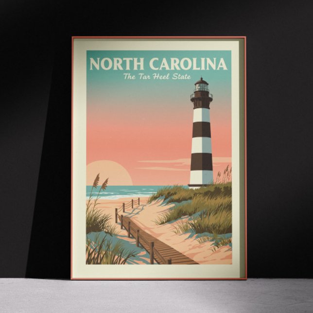 Vintage North Carolina Poster (Skapare uppladdad)
