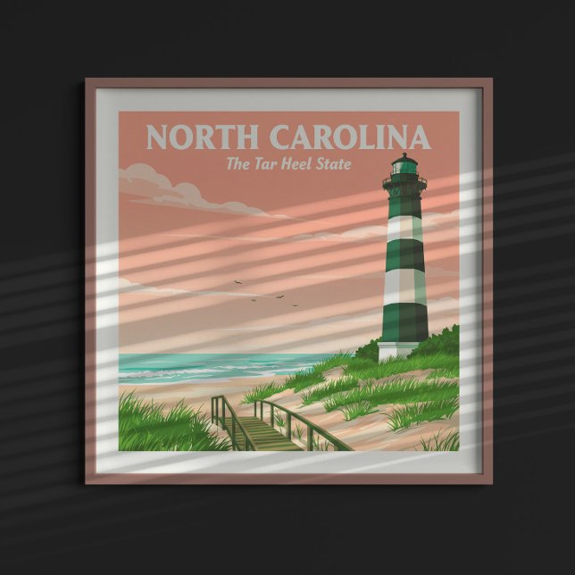 Vintage North Carolina Poster (Skapare uppladdad)