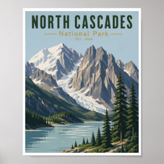 Vintage North Cascades National Park Resoresejour Poster