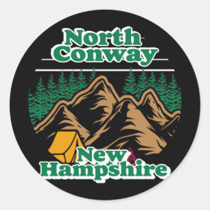 Vintage North Conway New Hampshire Runt Klistermärke