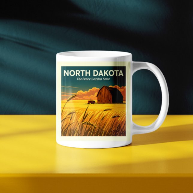 Vintage North Dakota Kaffemugg (Skapare uppladdad)