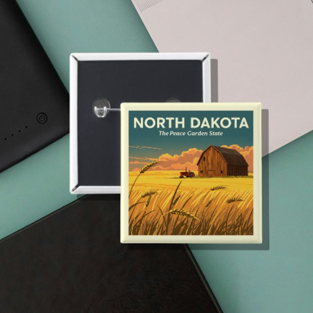 Vintage North Dakota Knapp (Skapare uppladdad)