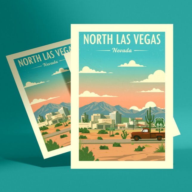 Vintage North Las Vegas Vykort (Skapare uppladdad)