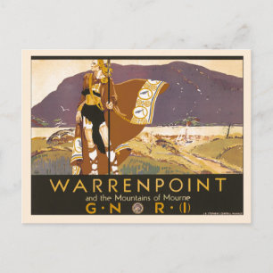 Vintage Northern Ireland Warrenpoint ad Vykort