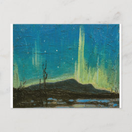 Vintage Northern Ljus Scene av Tom Thomson Vykort