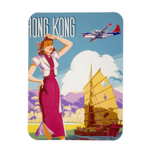 Vintage Northwest Airlines Advertising Poster Magnet