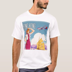 Vintage Northwest Airlines Advertising Poster T Shirt