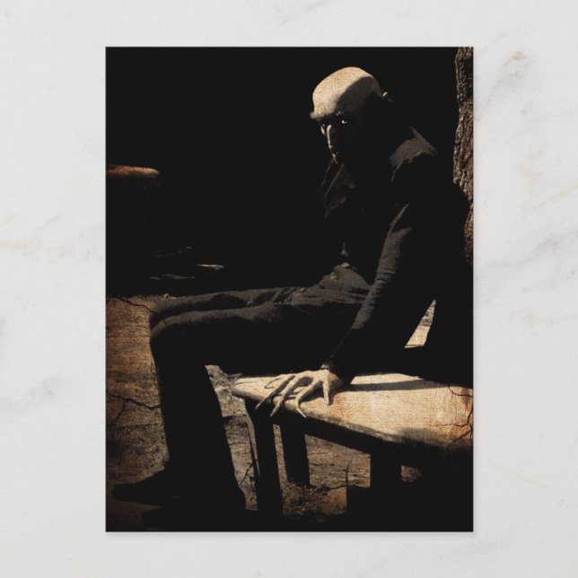 Vintage Nosferatu Art Postcard Vykort (Framsida)