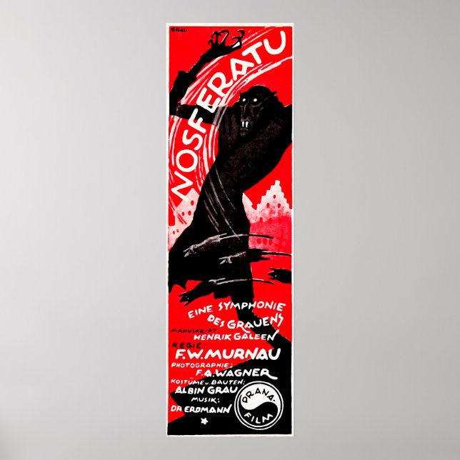 Vintage Nosferatu Poster (Framsidan)
