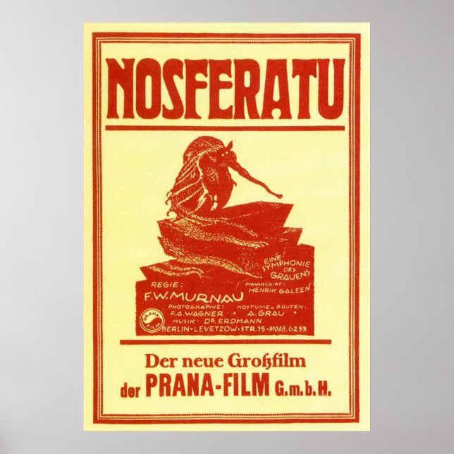 Vintage Nosferatu Poster (Framsidan)