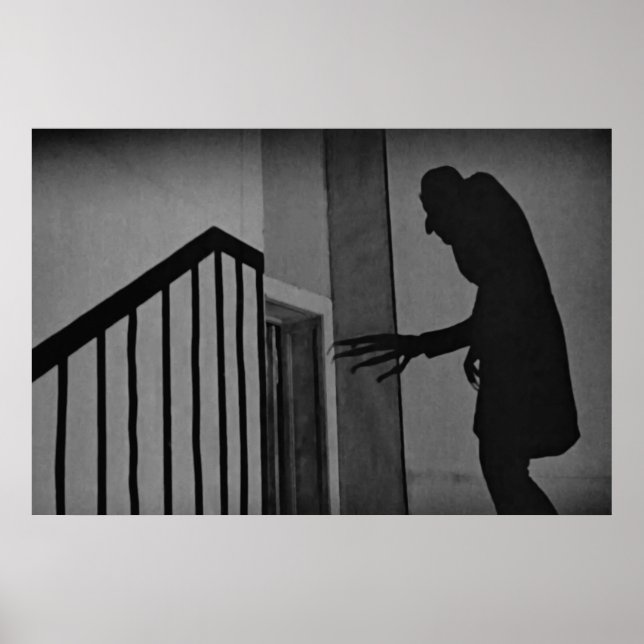 Vintage Nosferatu Shadow Scene Poster (Framsidan)