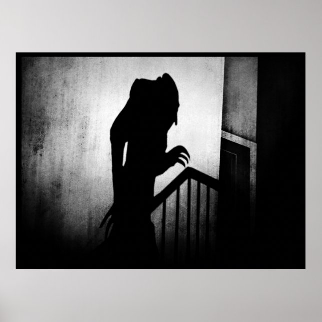 Vintage Nosferatu Shadow Scene Poster (Framsidan)
